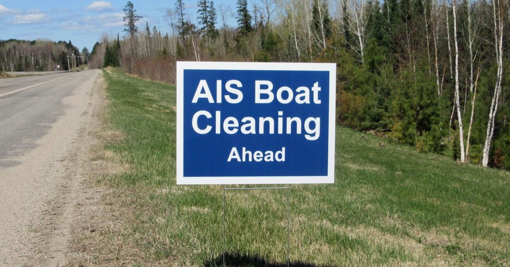 AIS Boat Cleaning Ahead Sign